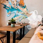 Wandgestaltung Kaffeehaus Max